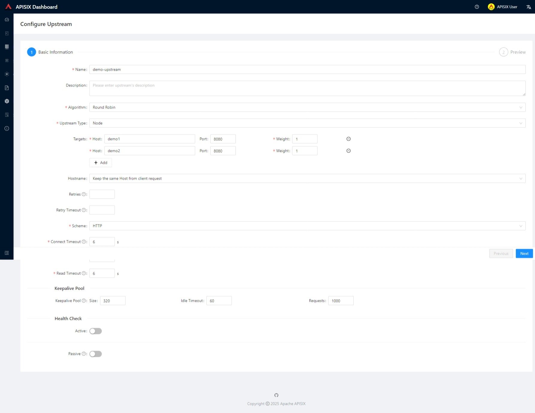 Configurando o Primeiro Upstream no Apache APISIX